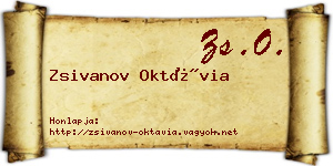 Zsivanov Oktávia névjegykártya
